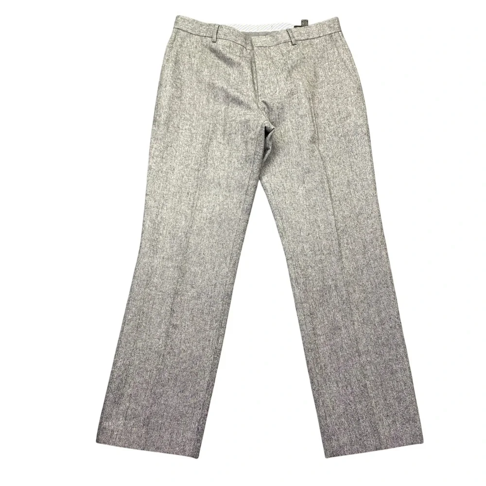 Banana Republic Mens Grey Wool Blend Tailored Slim Fit Dress Pants‎ Sz 36 Preppy